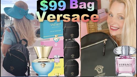 versace bag with perfume|Versace backpack gift with purchase.